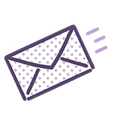 icon-mail160 担当者からの案内連絡を受け取るイメージ