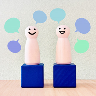 専門性に基づく信頼関係を表す対話のイメージ