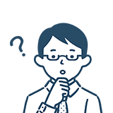 w-bm03 頭の横に「?」を浮かべたスーツの男性のイラスト